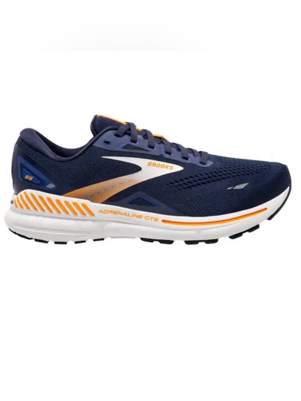 Brooks Men's Navy and Orange Adrenaline GTS Running Sneaker Size 8